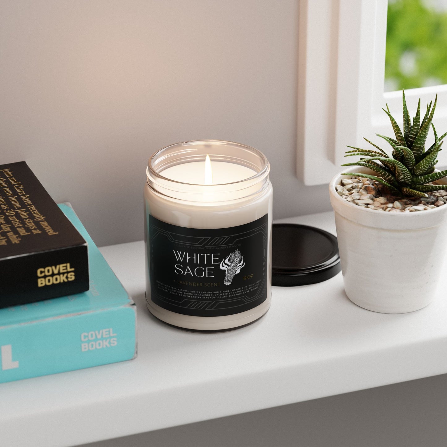 Soy Scents Candle_ White Sage_ N2 Series SSCWS PT2WW001_ Limited Edition Immersive aroma by WesternWaves: