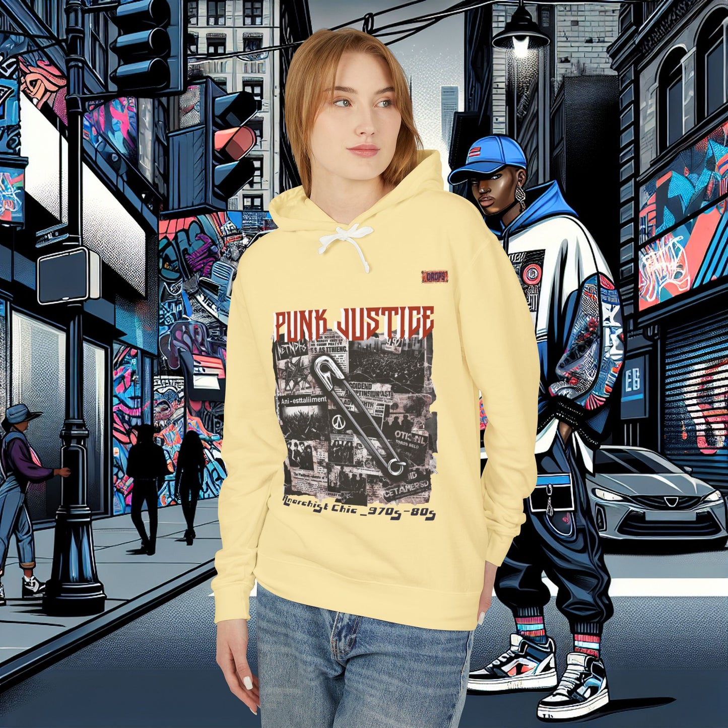 Punk Justice Unisex Lightweight Hoodie_ 01 Sep 2025_ Retro Punk Sweatshirt, 80s Inspired Hooded Sweatshirt, Streetwear Fashion Hoodie, Casual [...]