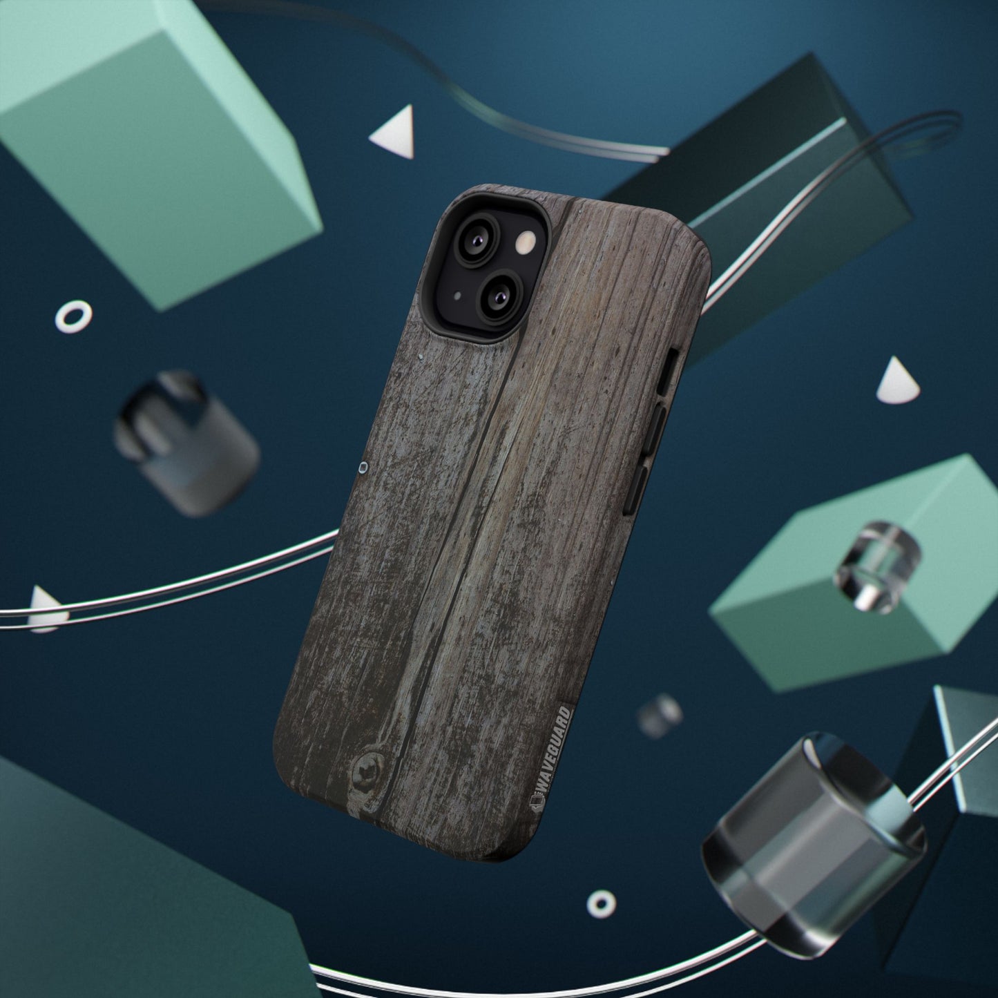 Impact-Resistant Tough Cases_ iPhone Case_ Series N8+ TCPCASE PT2WW006_ Limited Edition  Wooden Grain Phone Case for iPhones by WesternWaves: