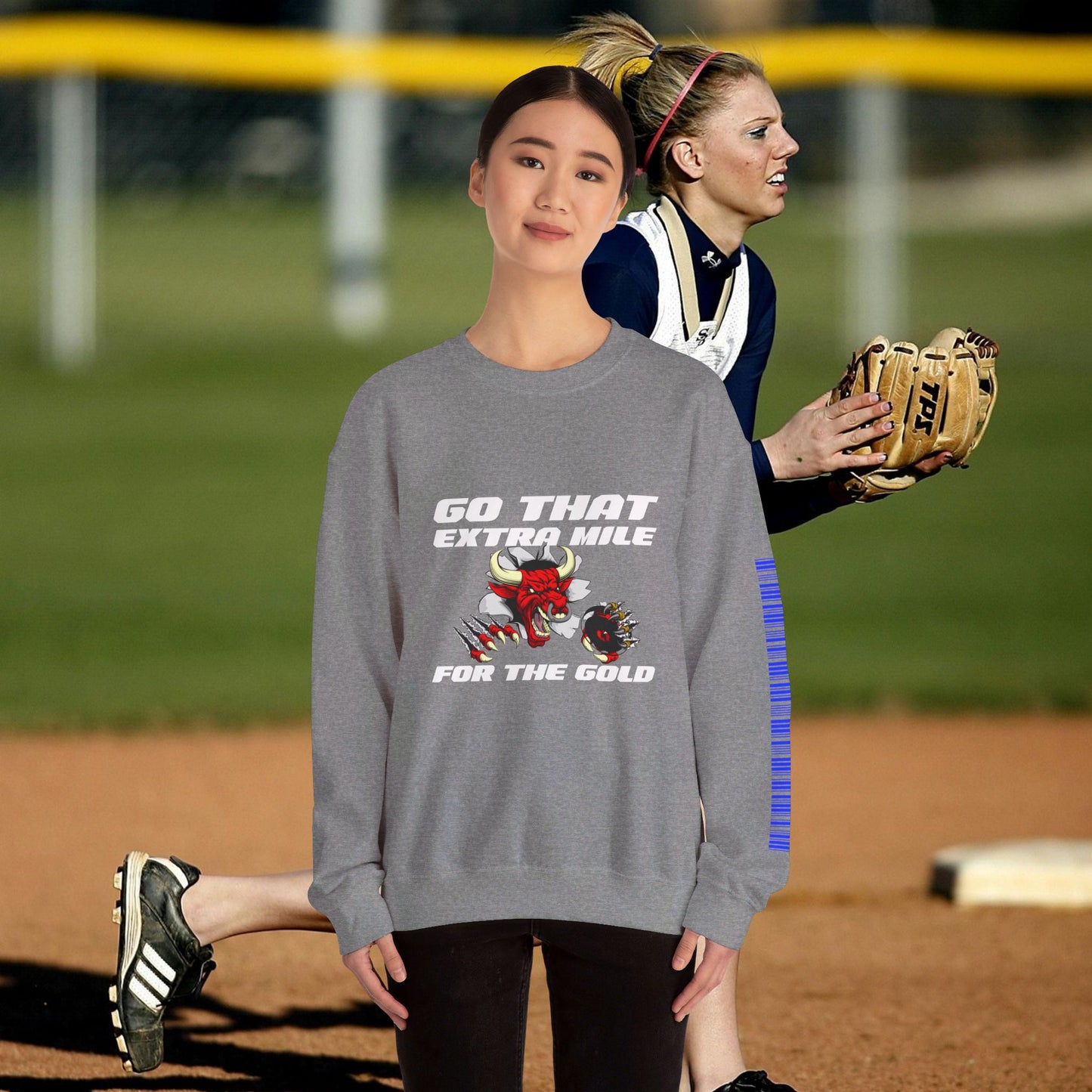 Unisex Heavy Blend™ Crewneck Sweatshirt_ N2 Sports Series SPW UHBCSS PT2WW005_ Limited Edition ‘Zeztz’ Brand Sports Elements by WesternWaves: