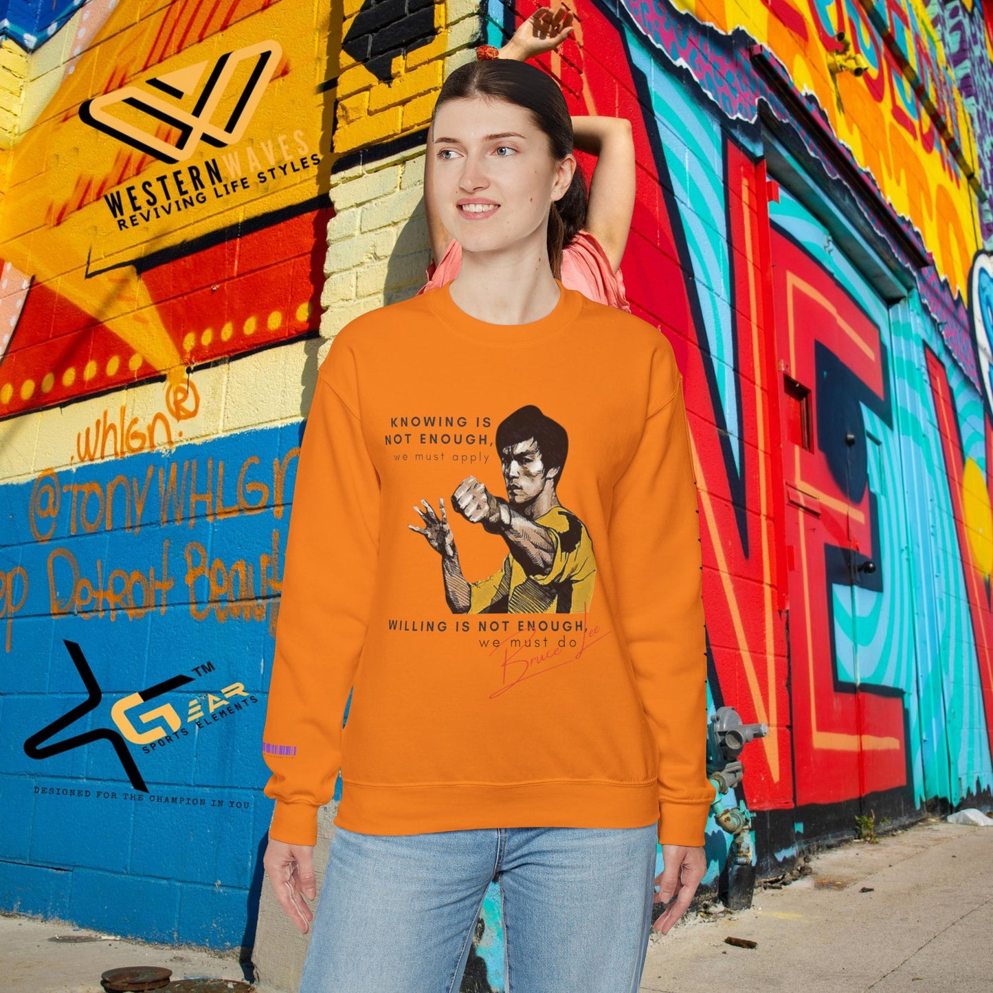 Unisex Heavy Blend™ Crewneck Sweatshirt_ N2 Sports Series SPW UHBCSS PT2WW008_ Limited Edition ‘Zeztz’ Brand Sports Elements by WesternWaves: