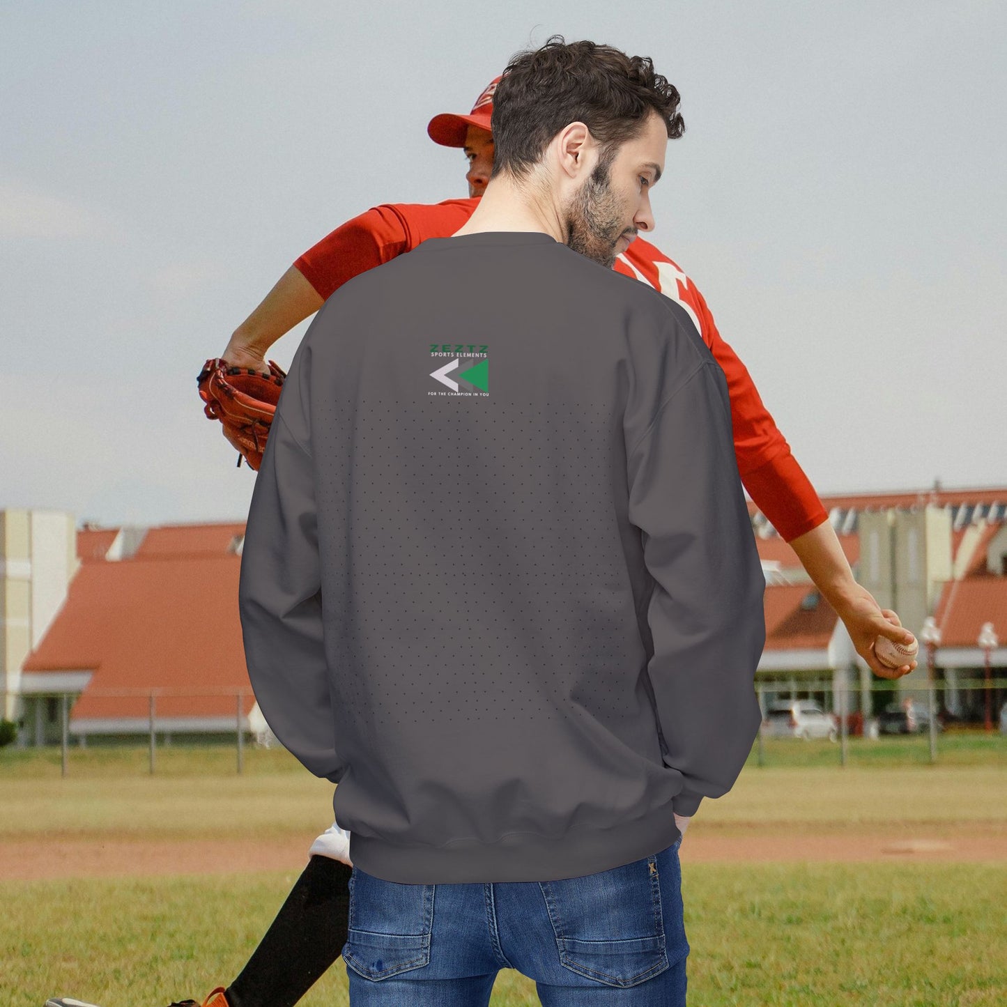 Unisex Midweight Softstyle Fleece Crewneck Sweatshirt_ N2 Series USMWSSFCNSS PT2WW001_ ‘ZeztZ’ Brand Limited Edition Statement of Style & Sustainability by WesternWaves: