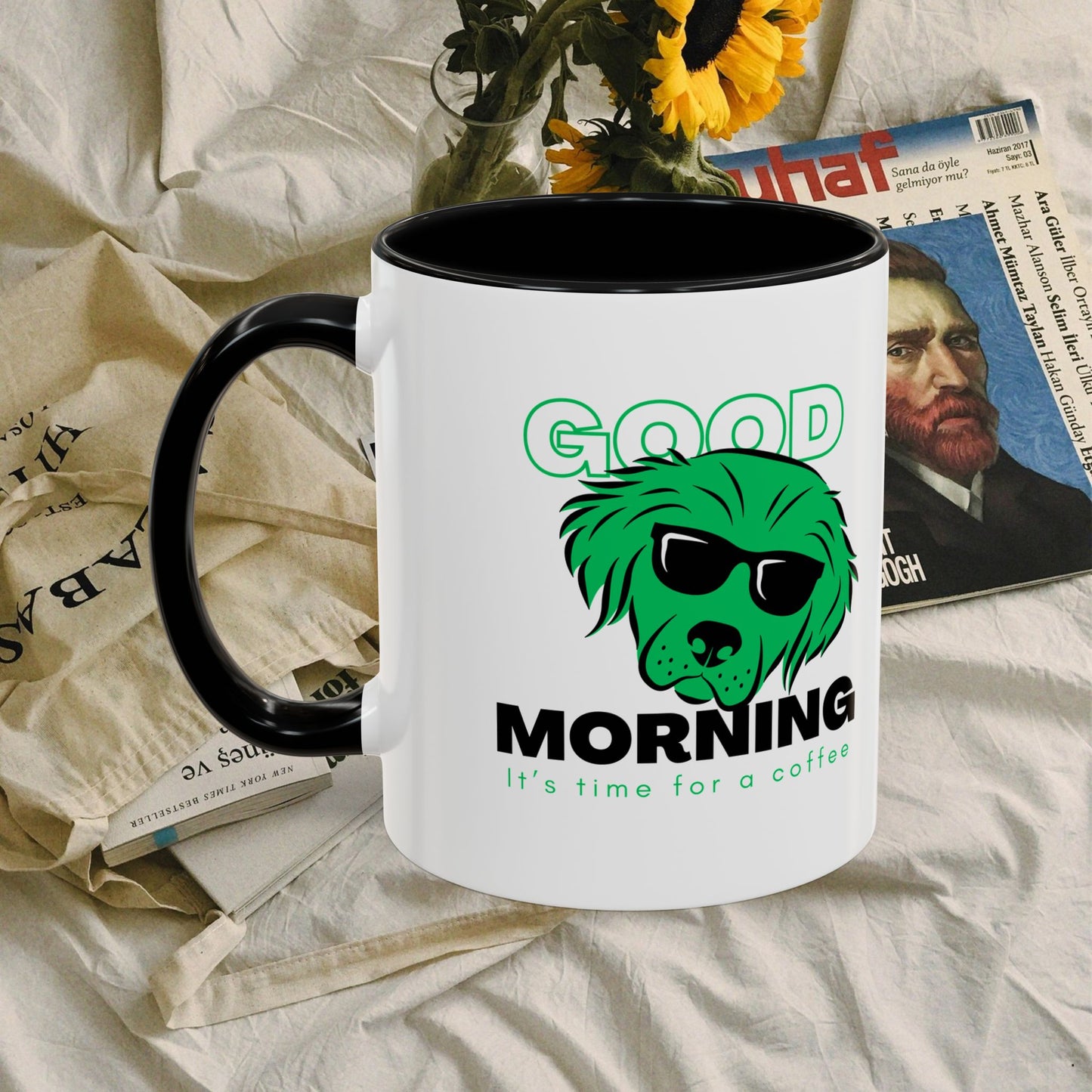 Accent Coffee Mug (11, 15oz)_ N+ Series ACMUG PT2WW012_ Limited Edition Mug by WesternWaves