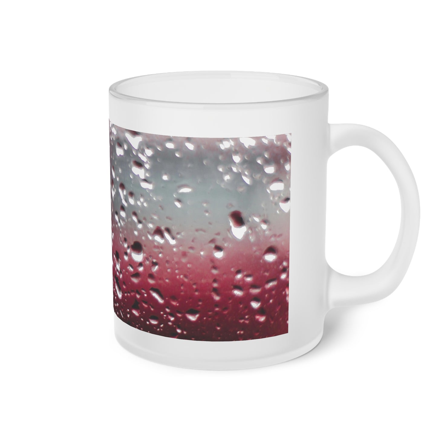 Frosted Glass Mug_ N2 Series SPW FGM PT2WW003_ Limited Edition Whimsical Dreams" Frosted Glass Mug by WesternWaves: