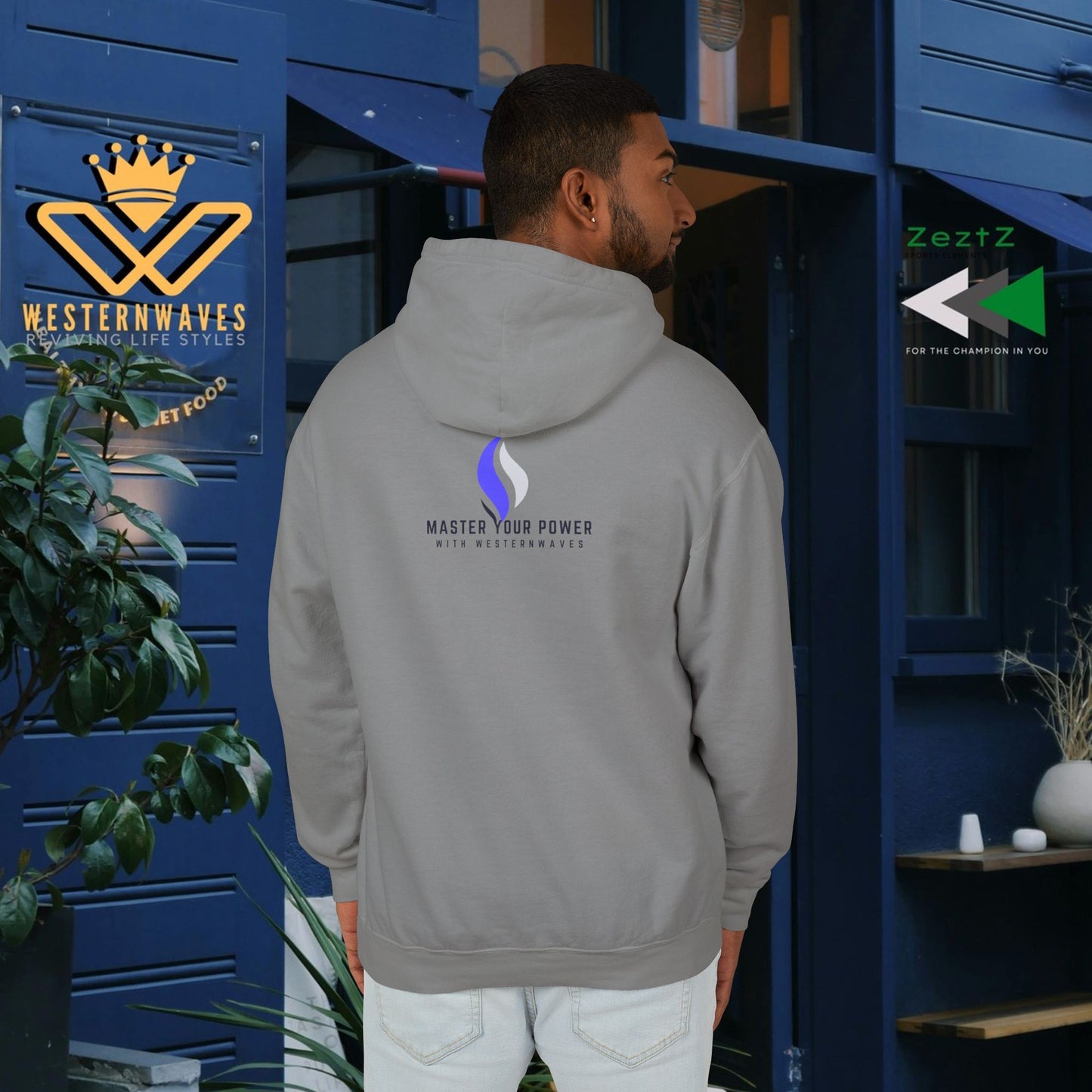 Unisex Lightweight Hooded Sweatshirt – N2 Series SPW USLWHSS PT2WW014_ Limited Edition Crafted Comfort by WesternWaves: