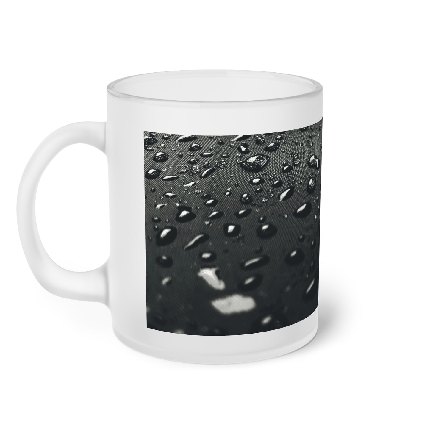 Frosted Glass Mug_ N2 Series SPW FGM PT2WW006_ Limited Edition Whimsical Dreams Frosted Glass Mug by WesternWaves: