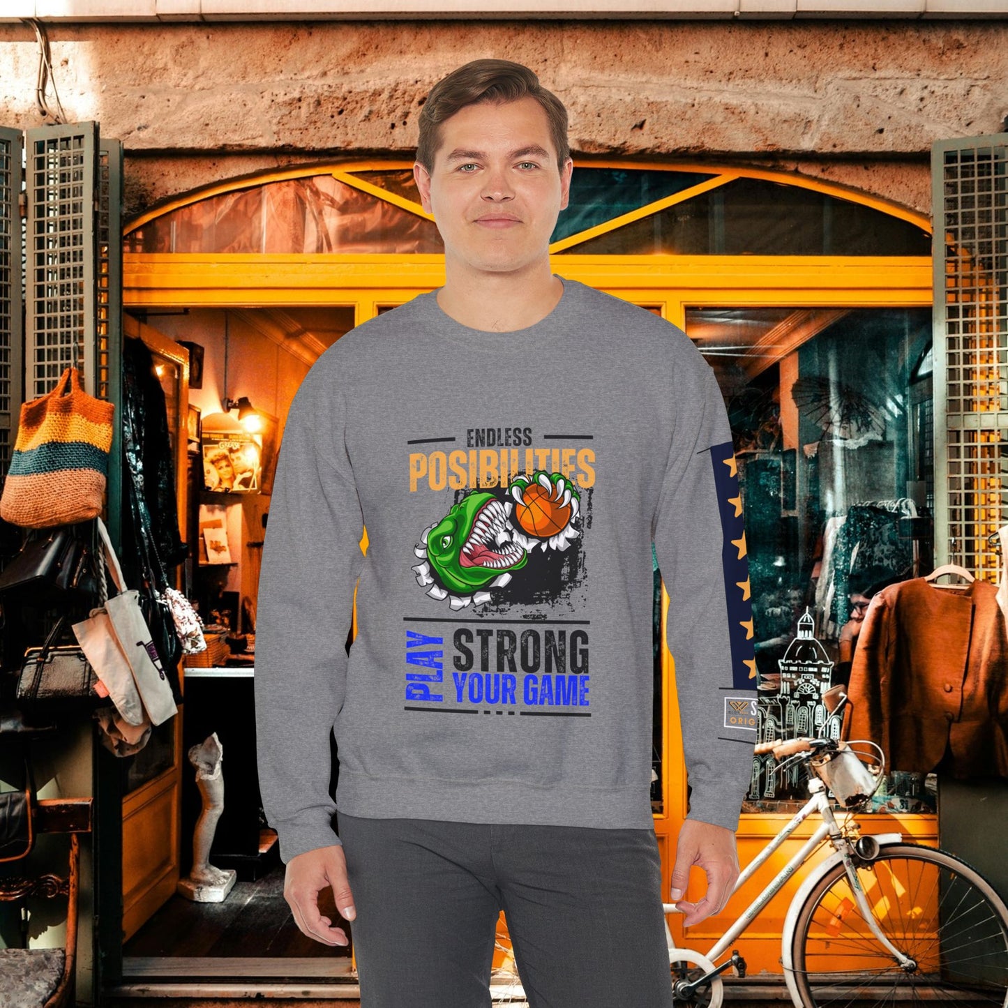 Unisex Heavy Blend™ Crewneck Sweatshirt_ N2 Series SPW UHBCSS PT2WW015_ Limited Edition Pure Luxury  By WesternWaves: