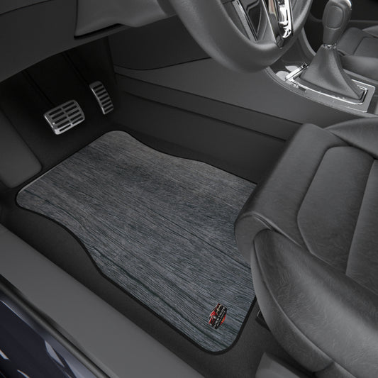 Car Floor Mats Set of 4- Rustic Wood Effect_ Series N8+ CMSO4RWE PT2WW001_ Limited Edition Stylish Floor Liners by WesternWaves: