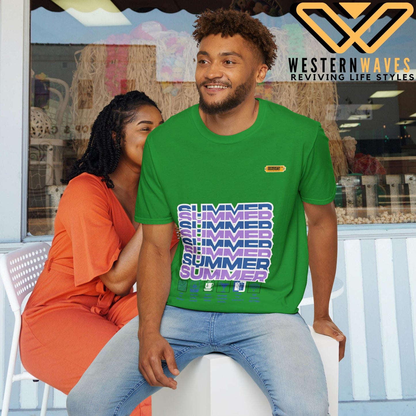 Unisex Softstyle T-Shirt_ N2* Series SPW USSTS FT2WW010_ Redefine Relaxation Limited Edition by WesternWaves: