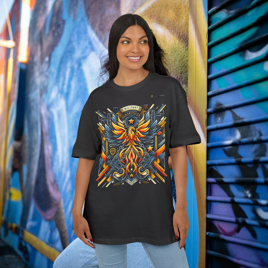Unisex Heavy Oversize Tee_ Series N8 USHOSTEE PT2WW001_ Limited Edition Retro Casual Streetwear by WesternWaves: