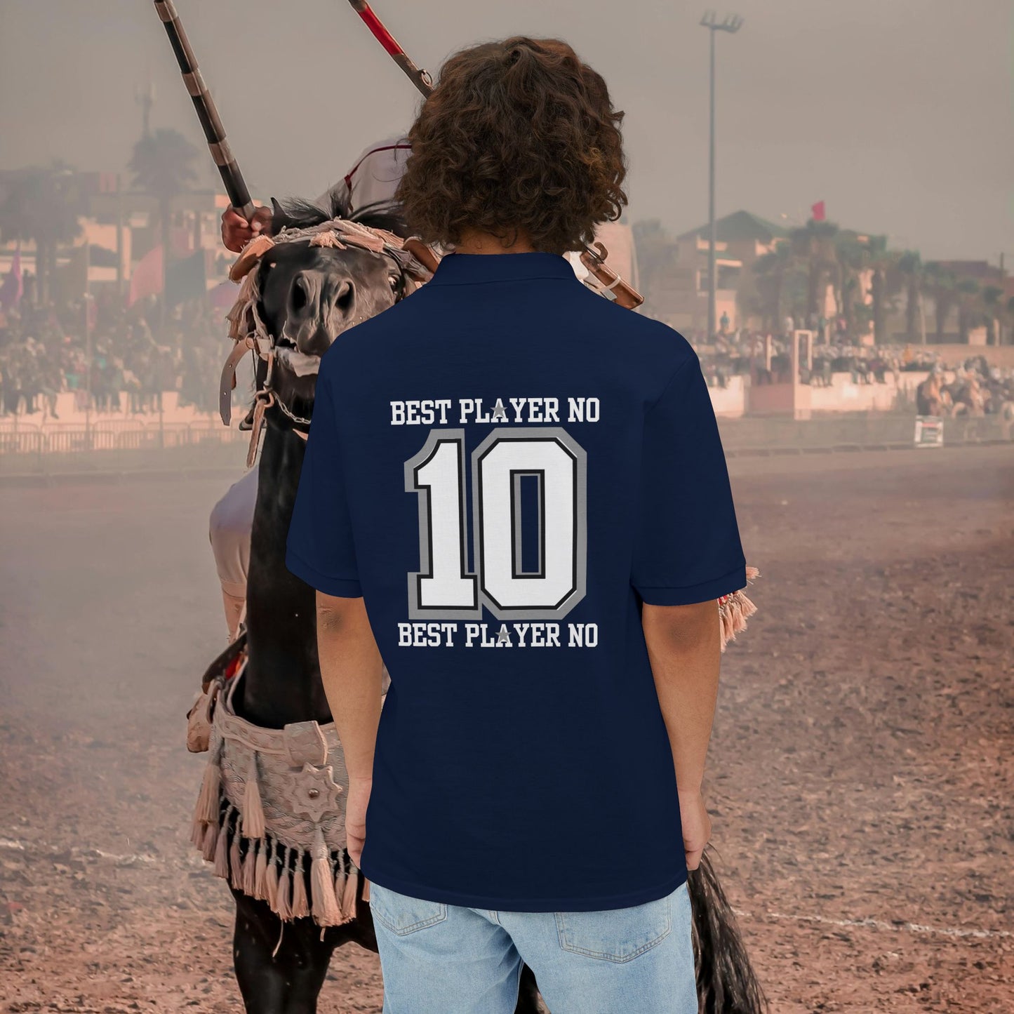 Men's Piqué Polo Classic Shirt – N2 Series MPPOLOCS PT2WW003_ Limited Edition Timeless Elegance of ‘Zeztz' Sports Brand by WesternWaves: