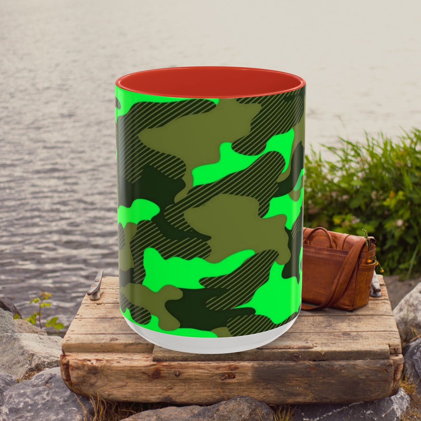 Accent Coffee Mug (11, 15oz)_ N2 Series ACMUG PT2WW004_ Limited Edition Mug by WesternWaves: