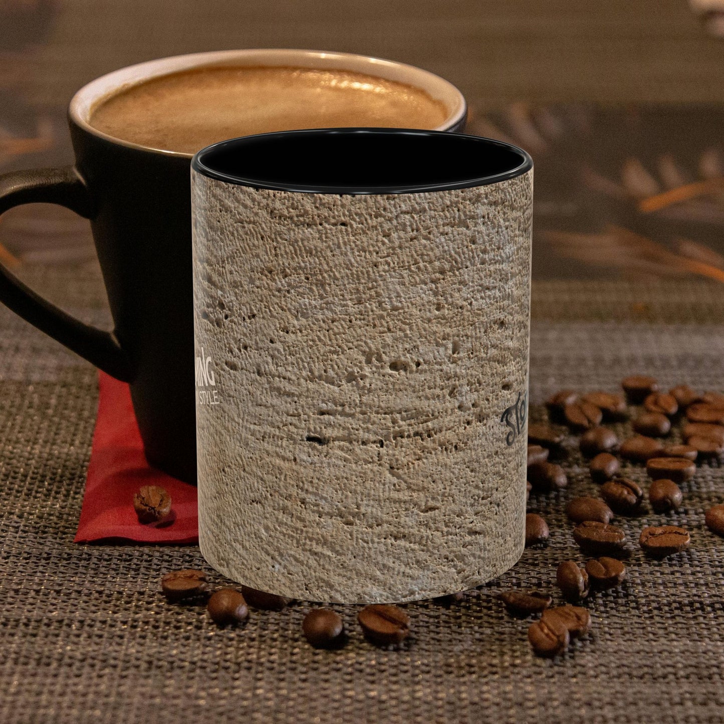 Accent Coffee Mug 11, 15oz_ N2 Series SPW ACM11OZ PT2WW013_ Limited Edition Perfect Blend of Style by WesternWaves: