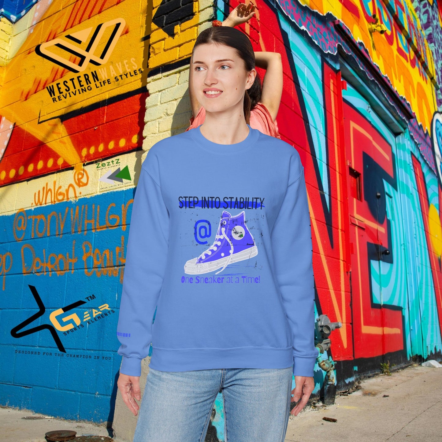 Unisex Heavy Blend™ Crewneck Sweatshirt_ N2 Series SPW UHBCSS PT2WW031_ Limited Edition Pure Luxury  By WesternWaves: