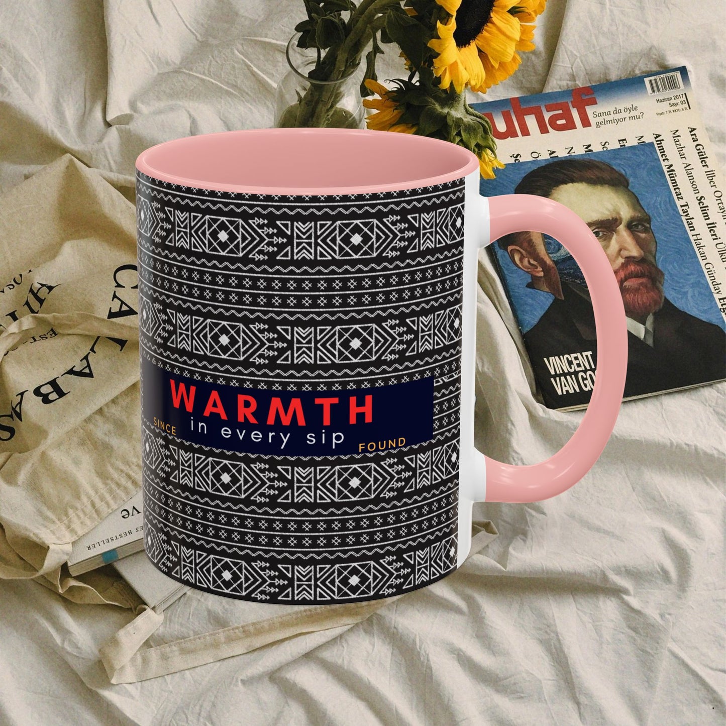 Accent Coffee Mug 11, 15oz_ N2 Series SPW ACM11OZ PT2WW007_ Vibrant Limited Edition Design by WesternWawes: