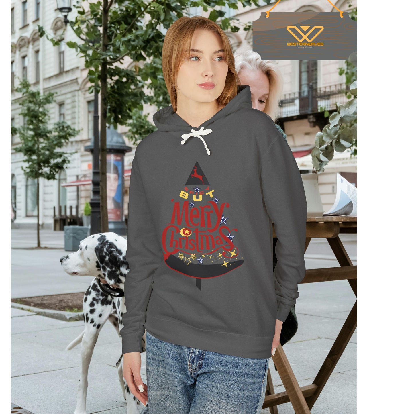 Unisex Lightweight Hooded Sweatshirt _ N2Series SPW UXLWHSS PT2WW001_ Limited Edition  Sustainable Comfort Offered by WesternWaves: