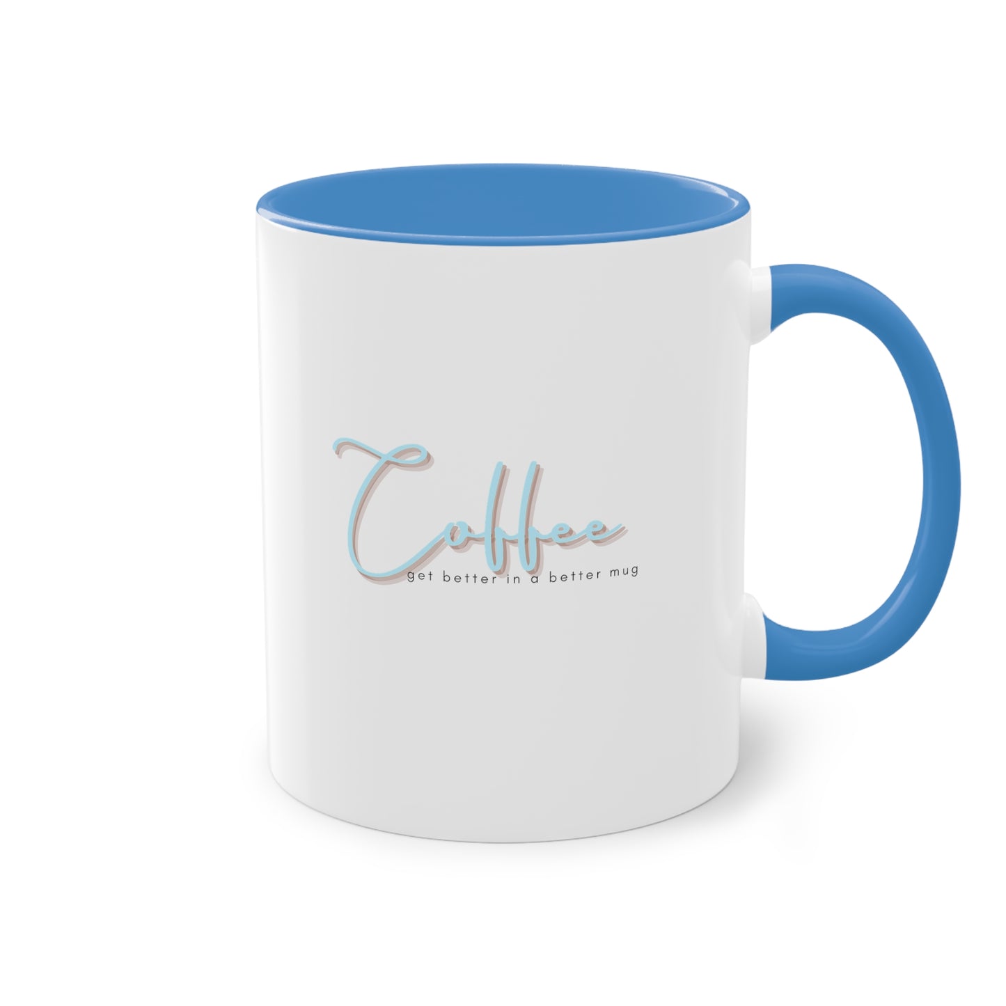 Two-Tone Coffee Mug, 11oz_ N2 Series TTCMUG PT2WW002_ Limited Edition Sipping Experience Both Pleasurable & Convenient by WesternWaves: