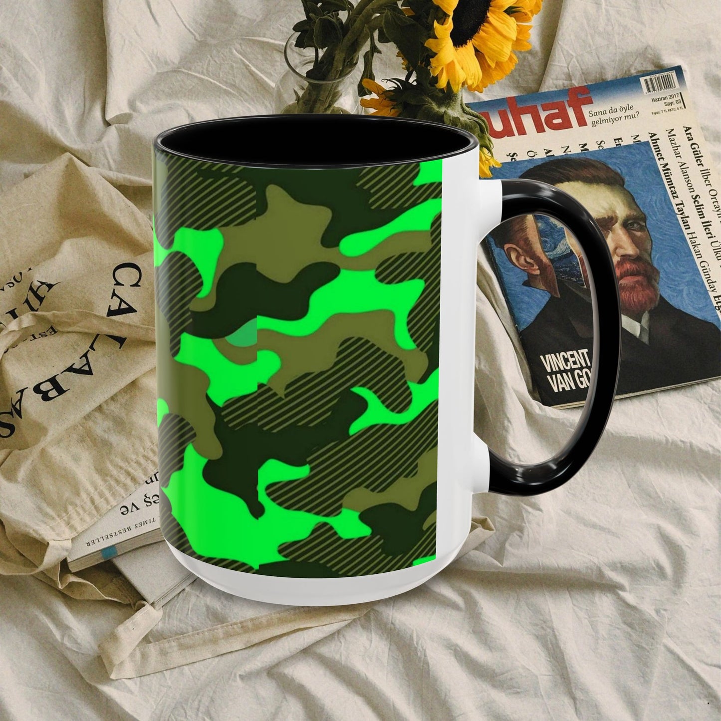 Accent Coffee Mug (11, 15oz)_ N2 Series SPW ACMUG PT2WW004_ Limited Edition Mug by WesternWaves: