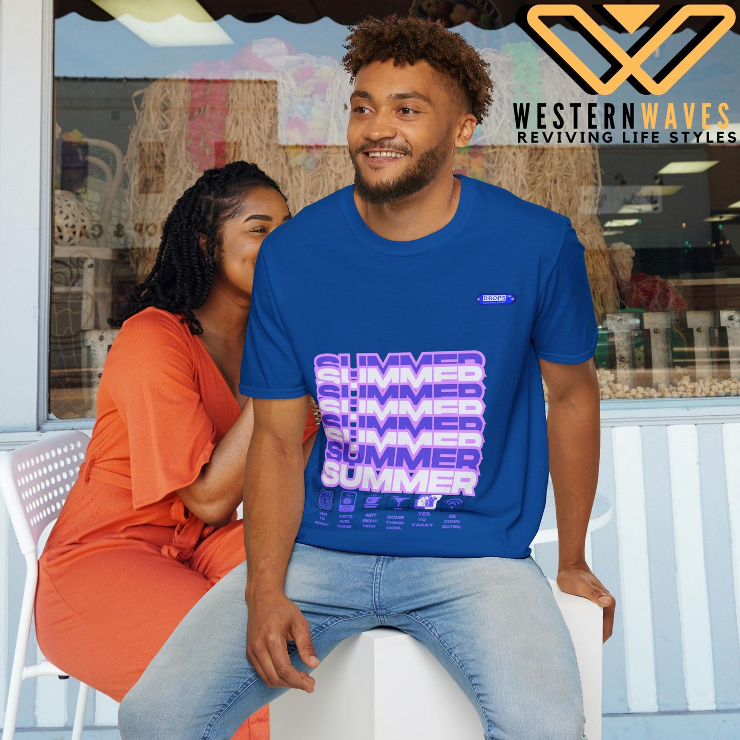 Unisex Softstyle T-Shirt_ N2* Series SPW USSTS FT2WW010_ Redefine Relaxation Limited Edition by WesternWaves: