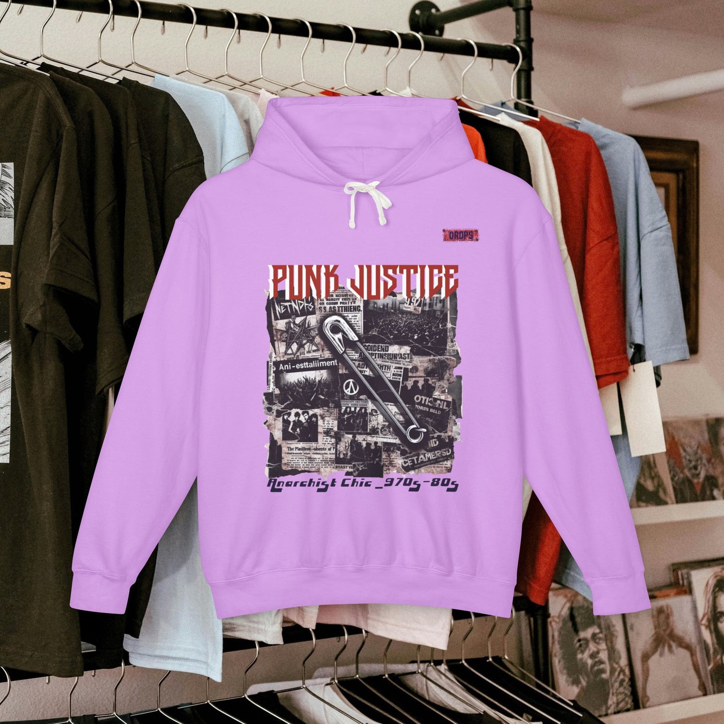 Punk Justice Unisex Lightweight Hoodie_ 01 Sep 2025_ Retro Punk Sweatshirt, 80s Inspired Hooded Sweatshirt, Streetwear Fashion Hoodie, Casual [...]