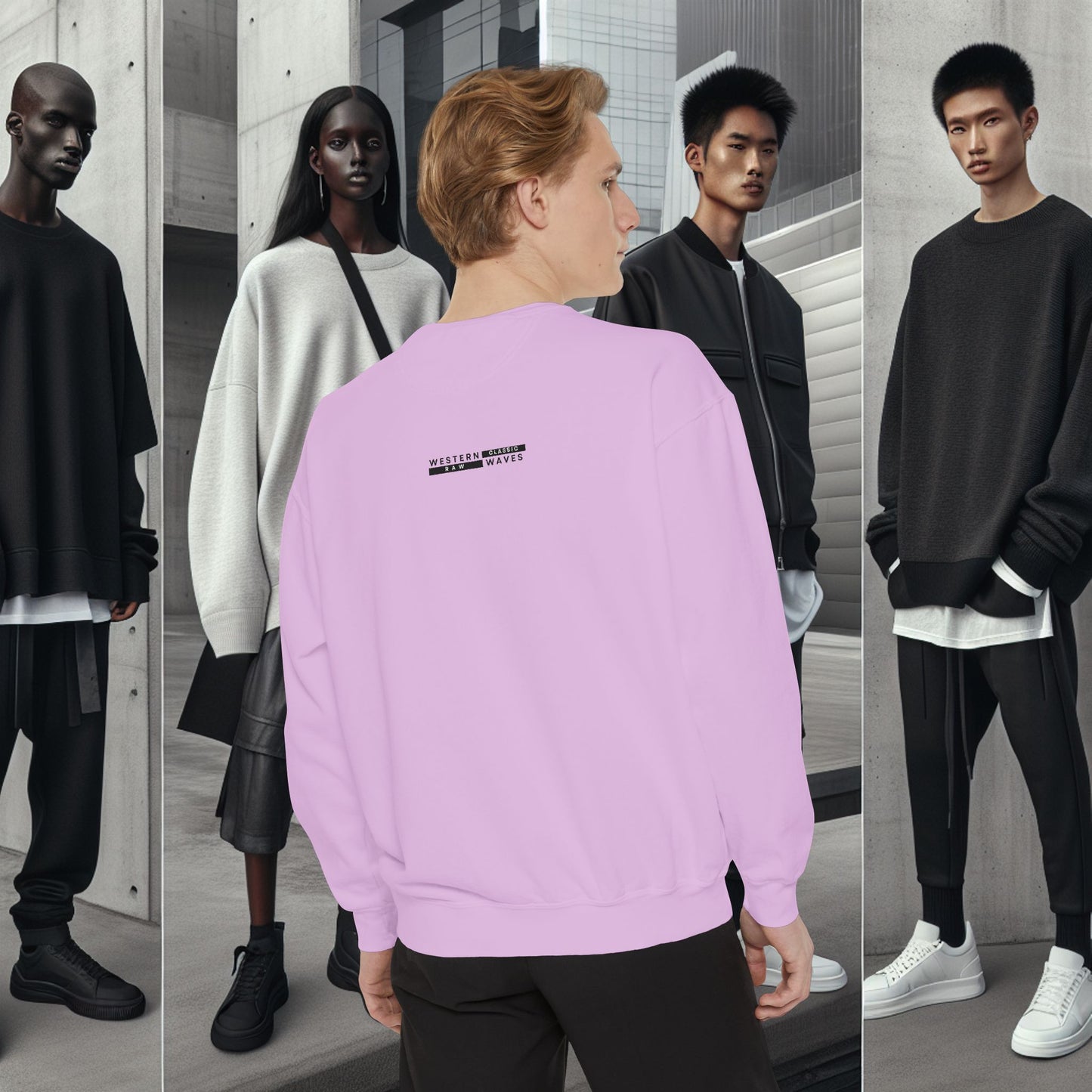 Unisex Garment-dyed Sweatshirt_ Series UWD 063_  Limited Edition Cozy Apparel for Adventurers by WesternWaves: