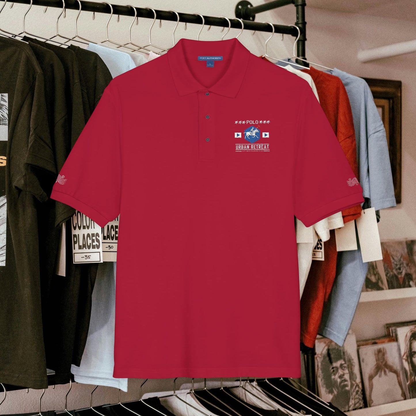 Unisex Polo Shirt_ Series N8+ USPOLOS PT2WW001_  LYVIDA 001_ Limited Edition Casual Fashion by WesternWaves: