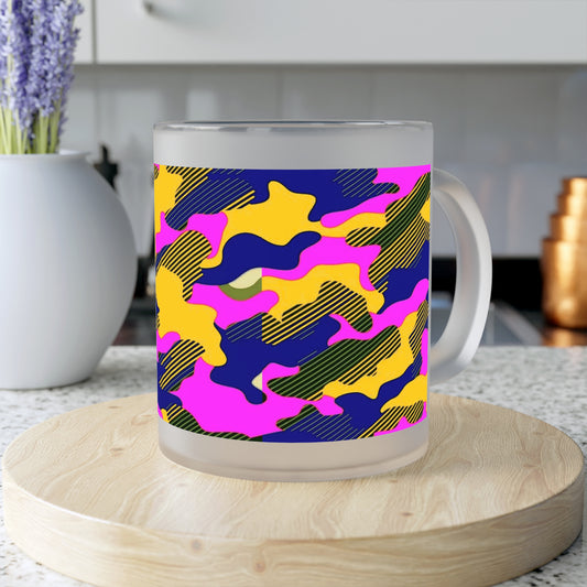 Frosted Glass Mug_ N+ Series FGM PT2WW014_ Limited Edition product by WesternWaves