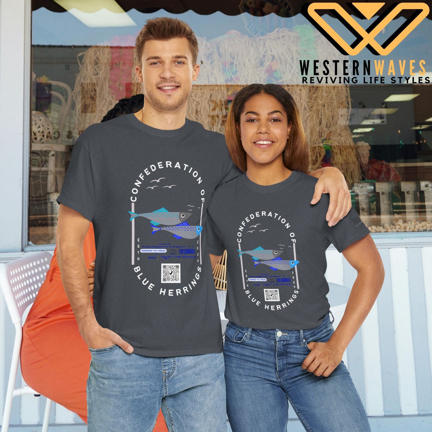 Unisex Heavy Cotton Tee_ Crafted from premium 100% cotton_ N2 Series SPW UHCT PT2WW003A_ Limited Edition Maximum Comfort  by WesternWaves: