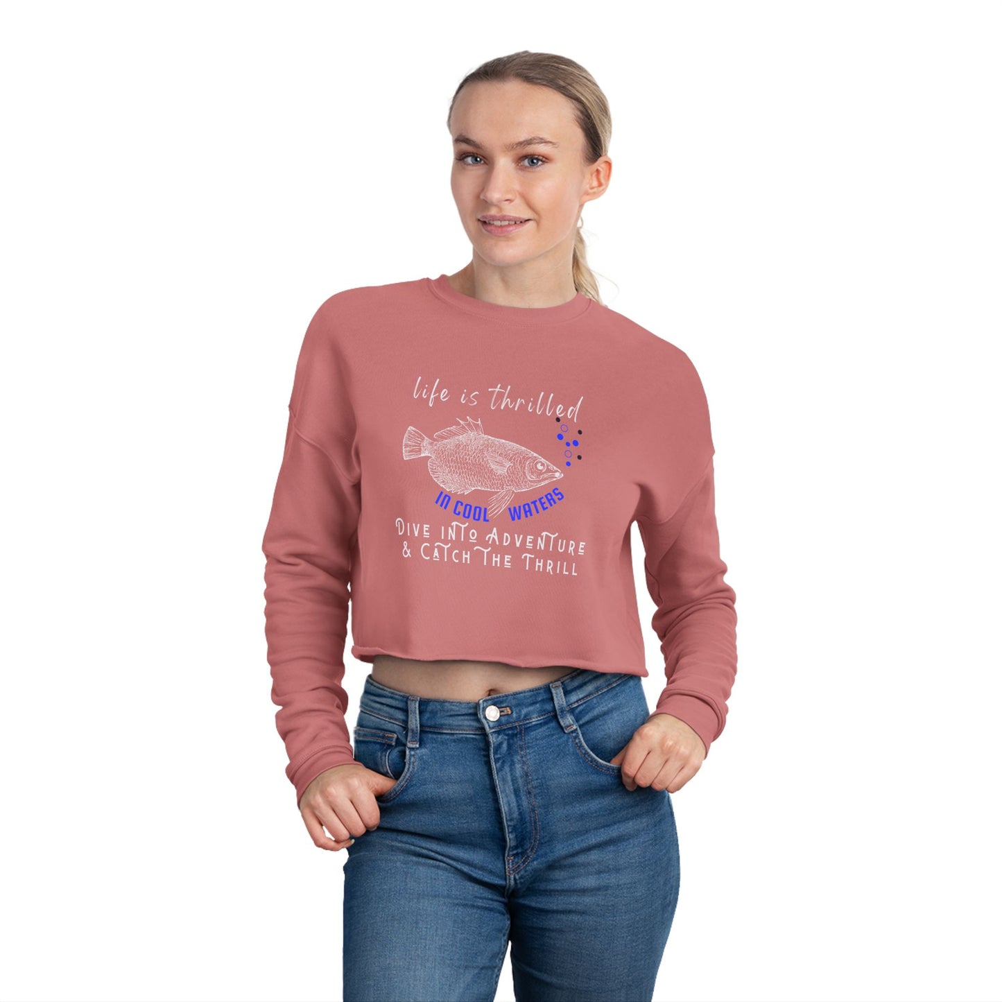 Women's Cropped Sweatshirt_ N2 Series SPW WCSS PT2WW003_ Limited Edition Utmost Comfort by WesternWaves: