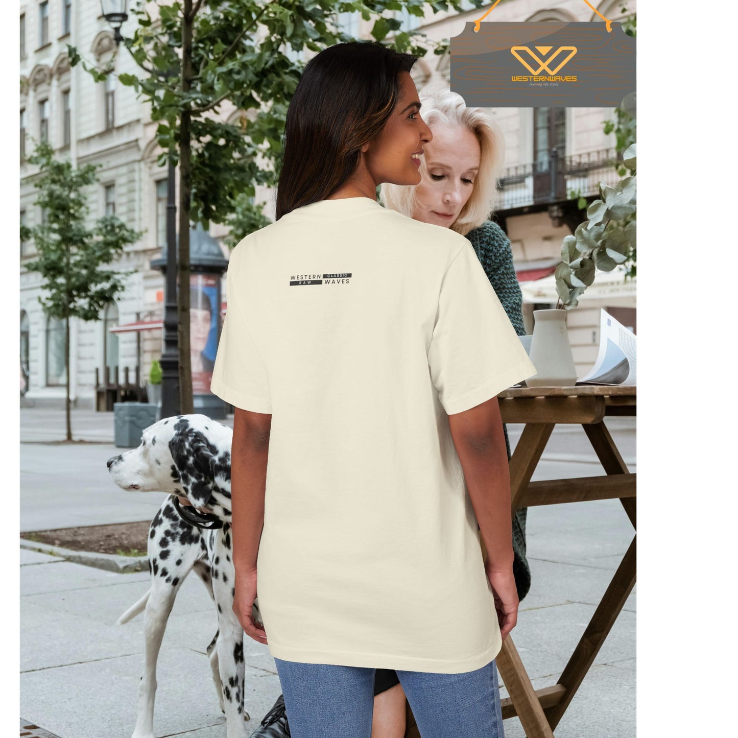 Unisex Garment-Dyed T-shirt_ N3+ Series USGDTS PT2WW005_ Comfort Colors 1717_ Limited Edition Fusion of Style by WesternWaves: