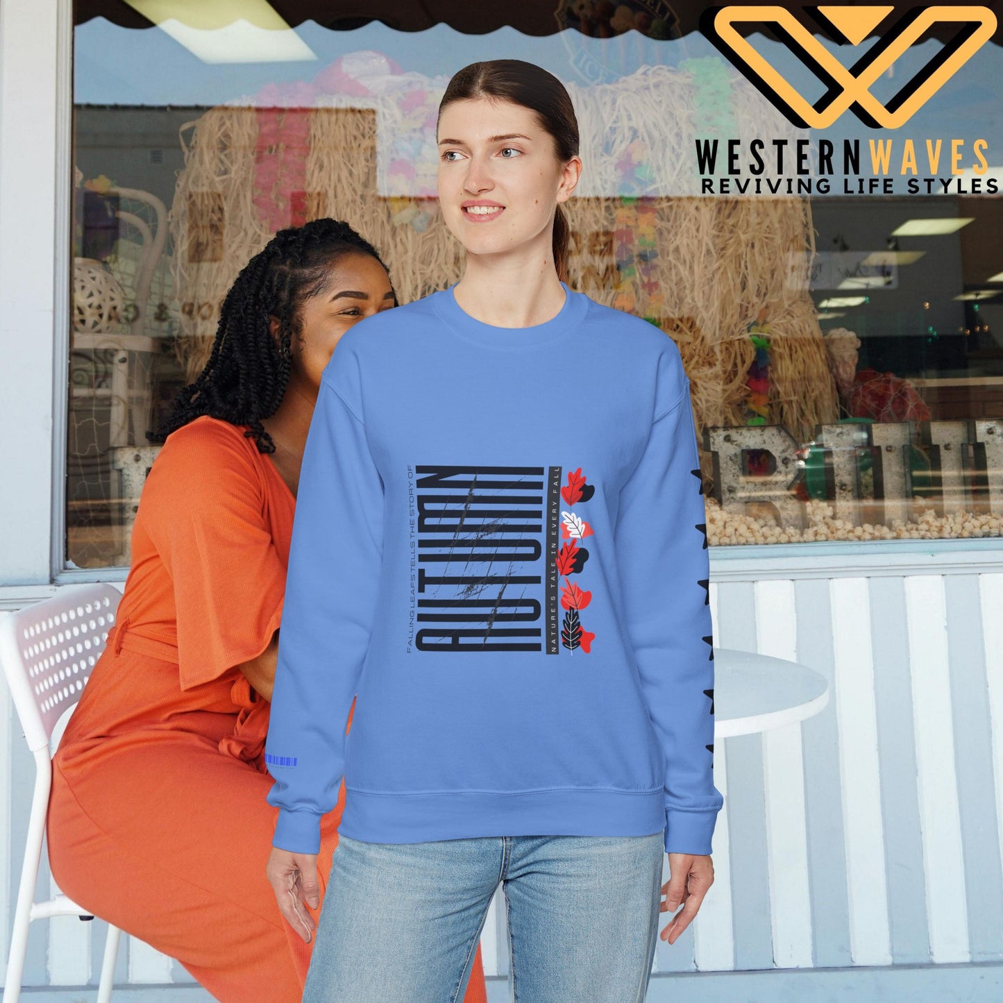 Unisex Heavy Blend™ Crewneck Sweatshirt_ N2 Series SPW UHBCSS PT2WW021_ Limited Edition Pure Luxury  By WesternWaves: