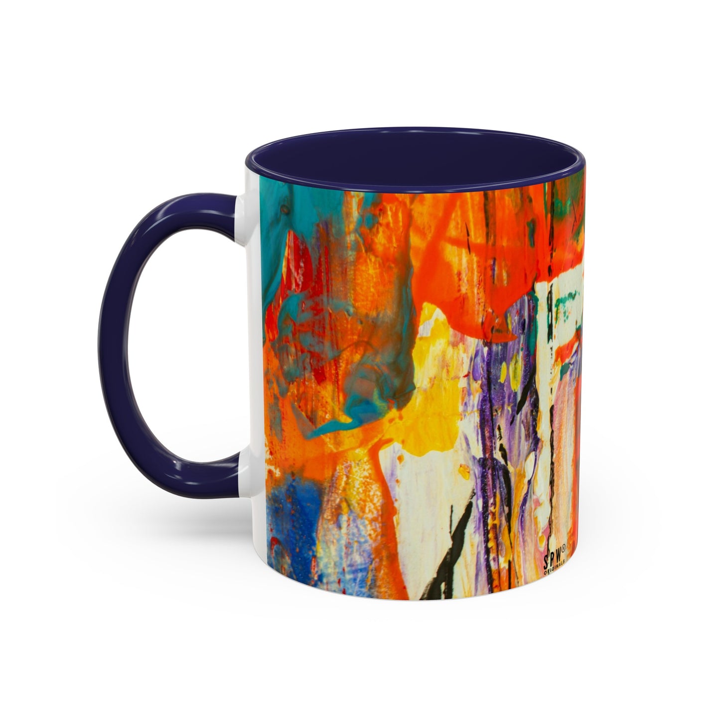 Accent Coffee Mug (11, 15oz)_ N2 Series SPW ACMUG PT2WW002_ Limited Edition Mug by WesternWaves: