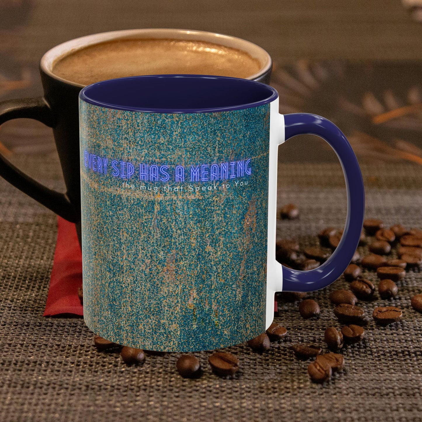 Accent Coffee Mug 11, 15oz_ N2 Series SPW ACM11OZ PT2WW008_ Vibrant Limited Edition Design by WesternWawes: