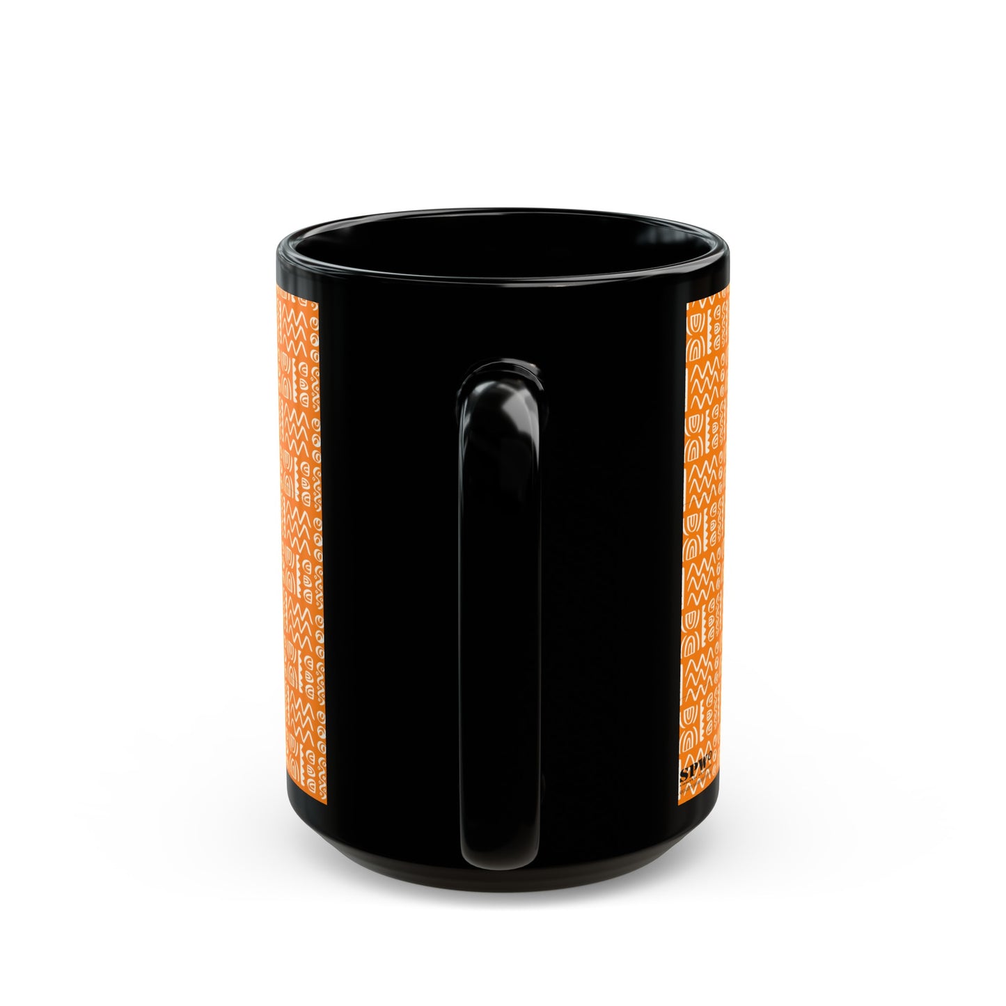 Black Mug (11oz, 15oz)_ N Series SPW CBM PT2WW004_ Limited Edition Black Ceramic Mug by WesternWaves