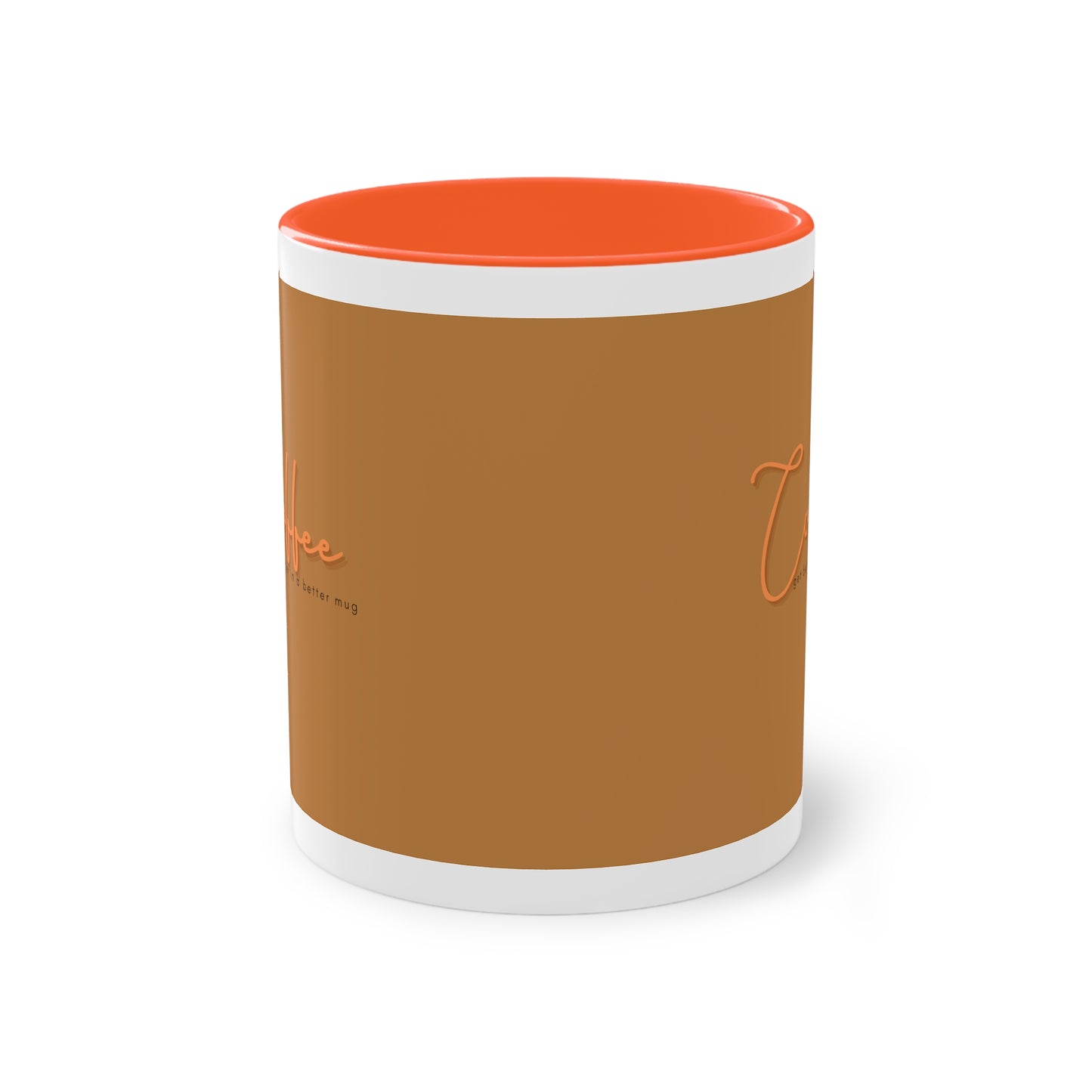 Two-Tone Coffee Mug, 11oz_ N2 Series TTCMUG PT2WW001_ Limited Edition Sipping Experience Both Pleasurable & Convenient by WesternWaves: