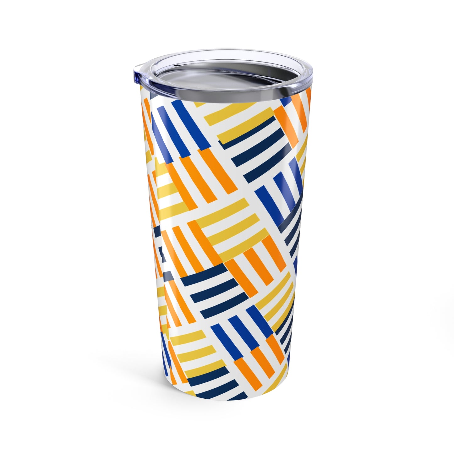 Vibrant Striped 20oz Tumbler - Colorful Travel Mug for Daily Hydration