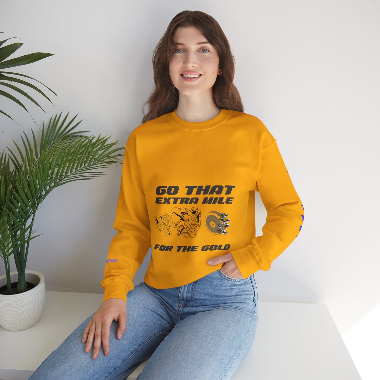 Unisex Heavy Blend™ Crewneck Sweatshirt_ N2 Sports Series SPW UHBCSS PT2WW005_ Limited Edition ‘Zeztz’ Brand Sports Elements by WesternWaves: