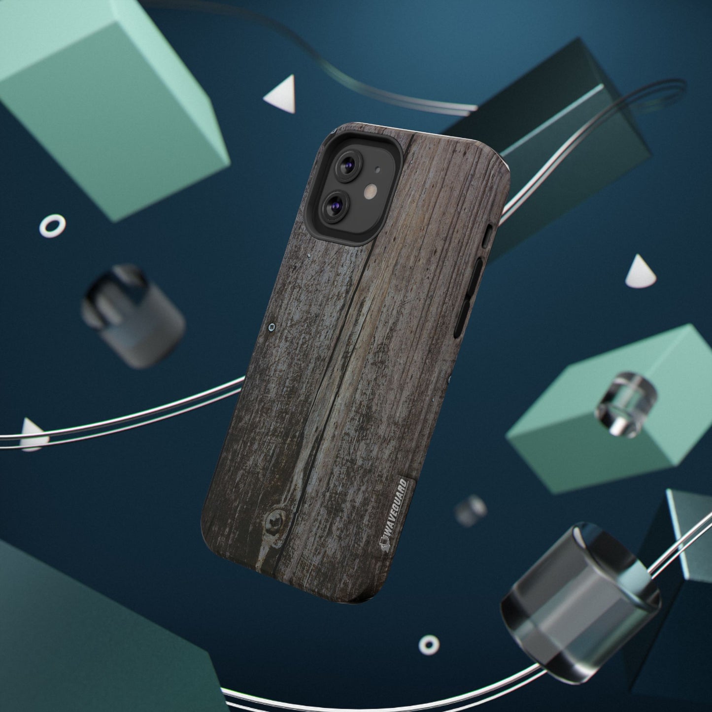 Impact-Resistant Tough Cases_ iPhone Case_ Series N8+ TCPCASE PT2WW006_ Limited Edition  Wooden Grain Phone Case for iPhones by WesternWaves: