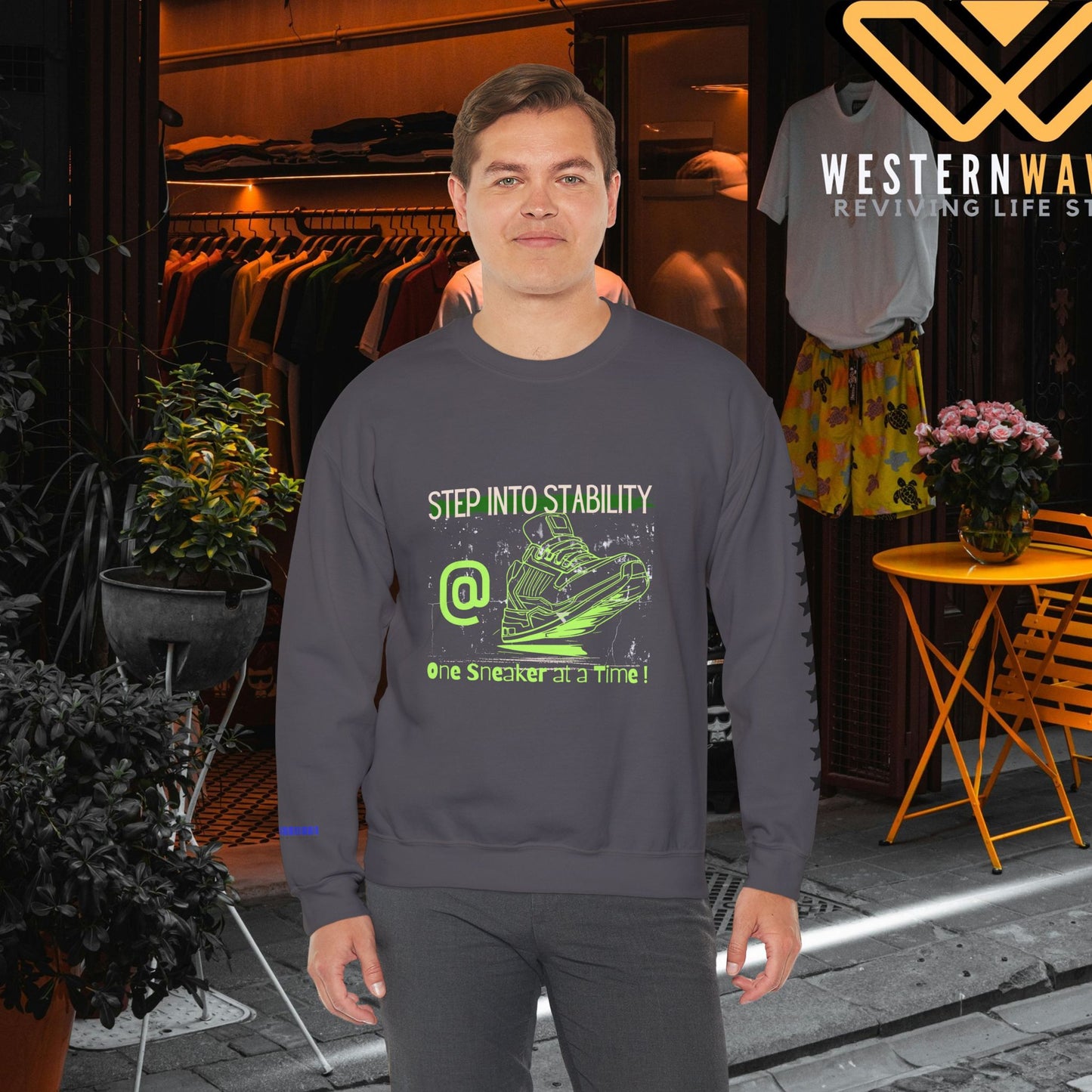 Unisex Heavy Blend™ Crewneck Sweatshirt_ N2 Series SPW UHBCSS PT2WW032_ Limited Edition Pure Luxury  By WesternWaves: