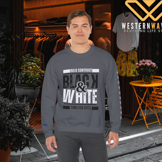 Unisex Heavy Blend™ Crewneck Sweatshirt_ N+ Series UHBCSS PT2WW028_ Limited Edition by WesternWaves: