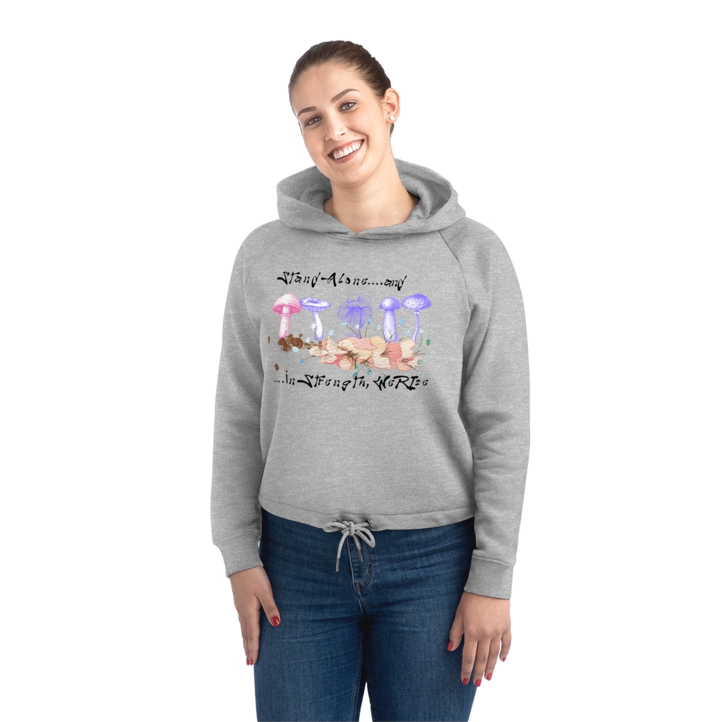 Women's Bower Cropped Hoodie Sweatshirt – N2 Series SPW WBCHESS PT2WW001_ Limited Edition Comfort & Sustainability by WesternWaves: