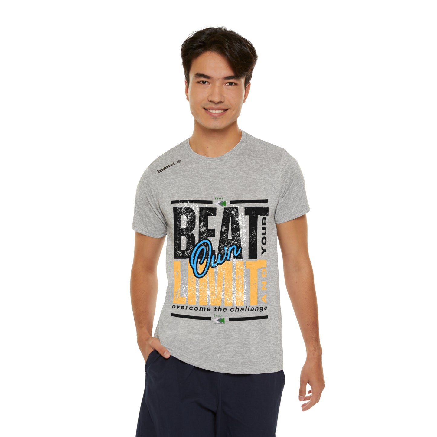 Men's Sports T-shirt_ N2 Series SPW MSTS PT2WW001_ Limited Edition ZeztZ Men's Performance Sports T-shirt by WesternWaves: