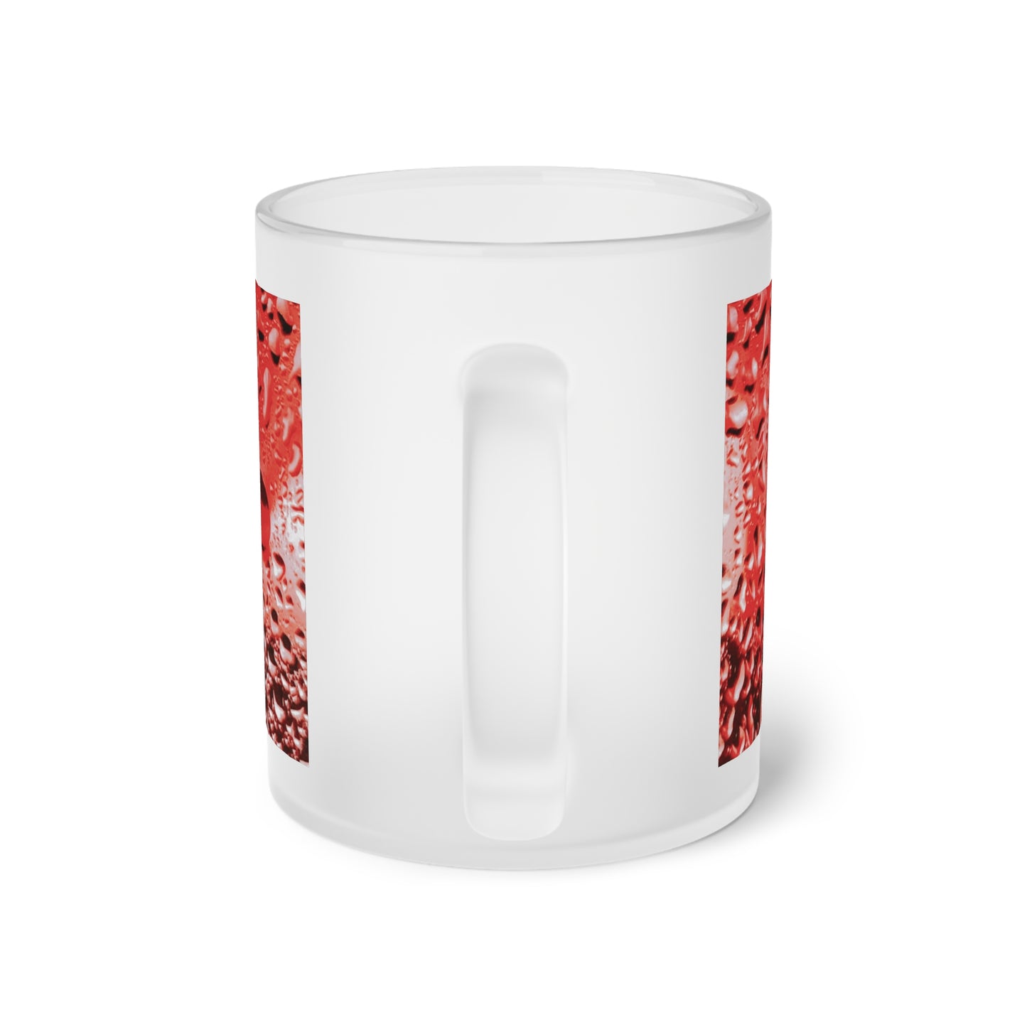 Frosted Glass Mug_ N2 Series SPW FGM PT2WW004_ Limited Edition Whimsical Dreams" Frosted Glass Mug by WesternWaves: