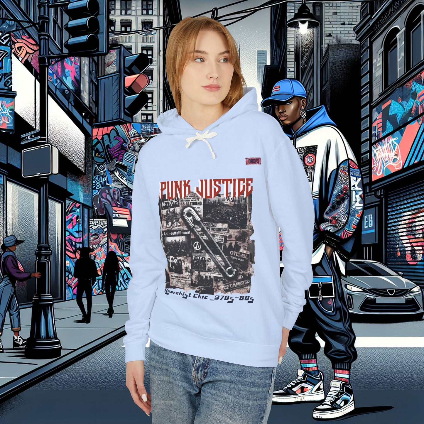 Punk Justice Unisex Lightweight Hoodie_ 01 Sep 2025_ Retro Punk Sweatshirt, 80s Inspired Hooded Sweatshirt, Streetwear Fashion Hoodie, Casual [...]