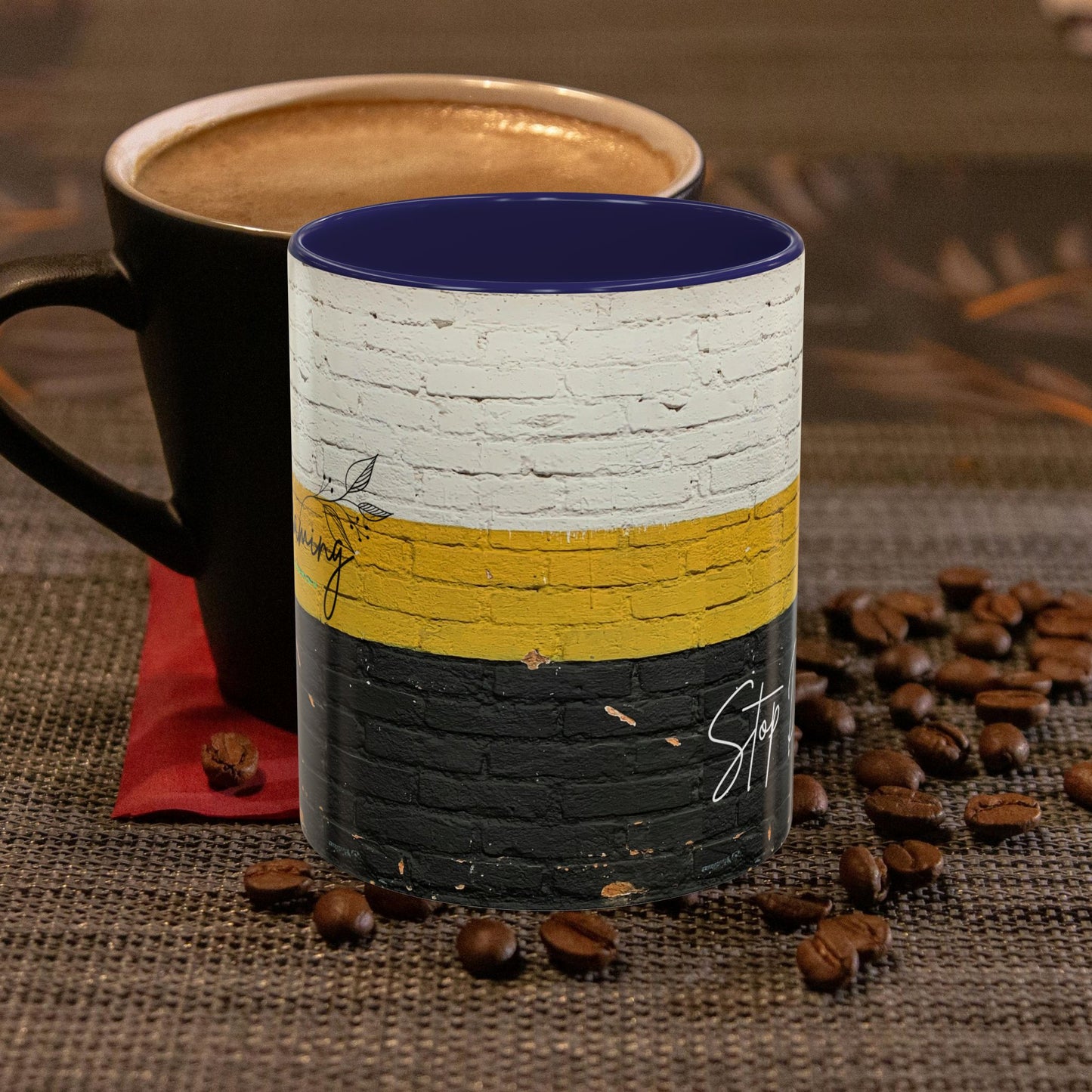 Accent Coffee Mug 11, 15oz_ N2 Series SPW ACM11OZ PT2WW012_ Limited Edition Perfect Blend of Style by WesternWaves: