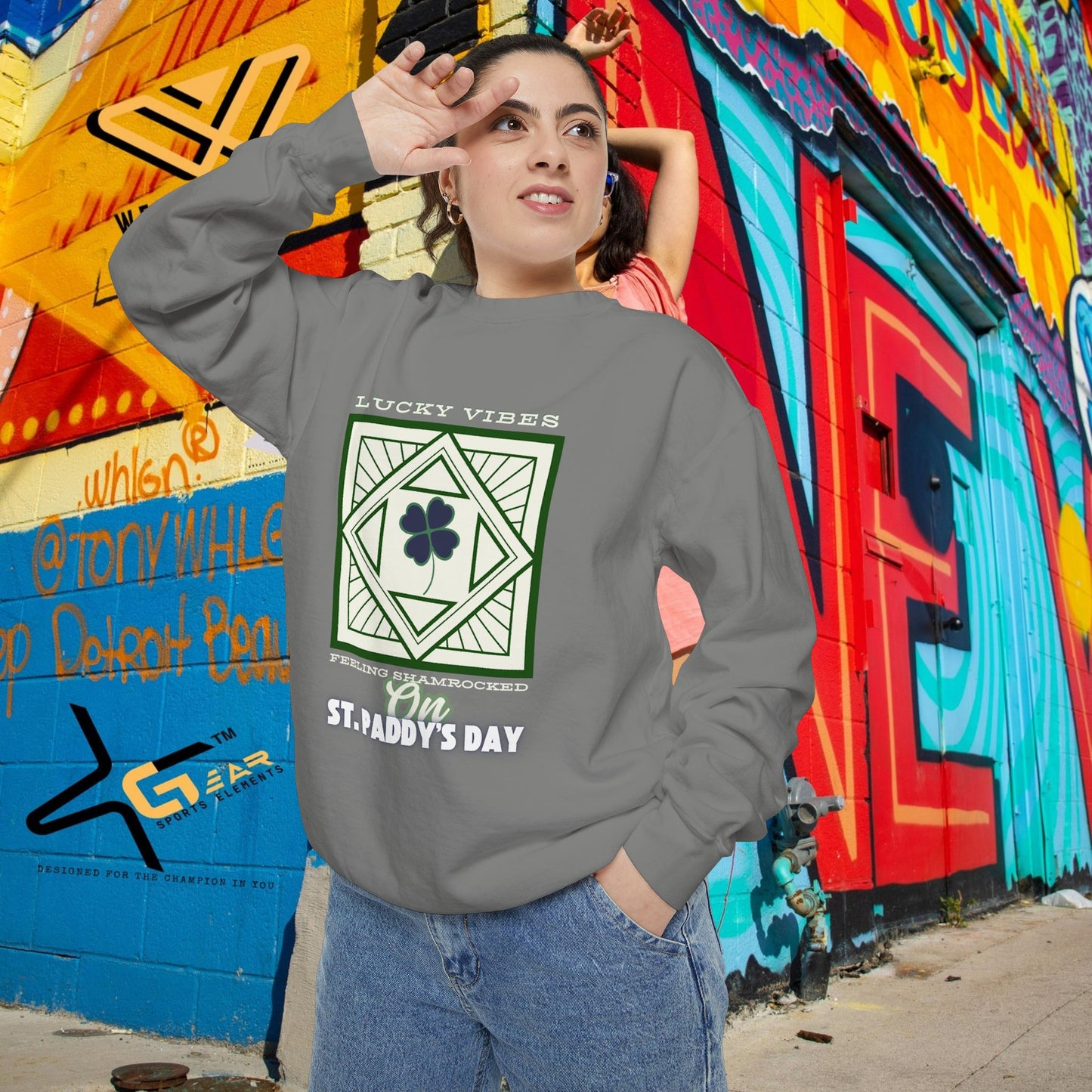 Unisex Garment-Dyed Sweatshirt_ N2+ Series UGDSS PT2WW005_ WesternWaves Limited Edition_