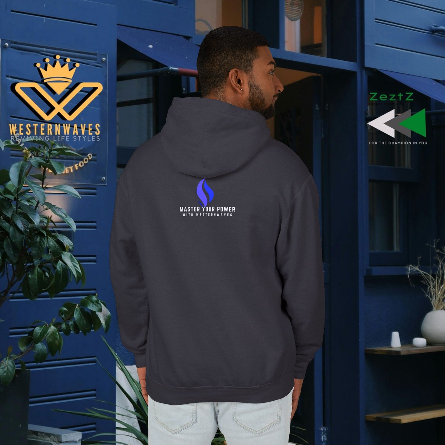 Unisex Lightweight Hooded Sweatshirt – N2 Series SPW USLWHSS PT2WW016_ Limited Edition Crafted Comfort by WesternWaves: