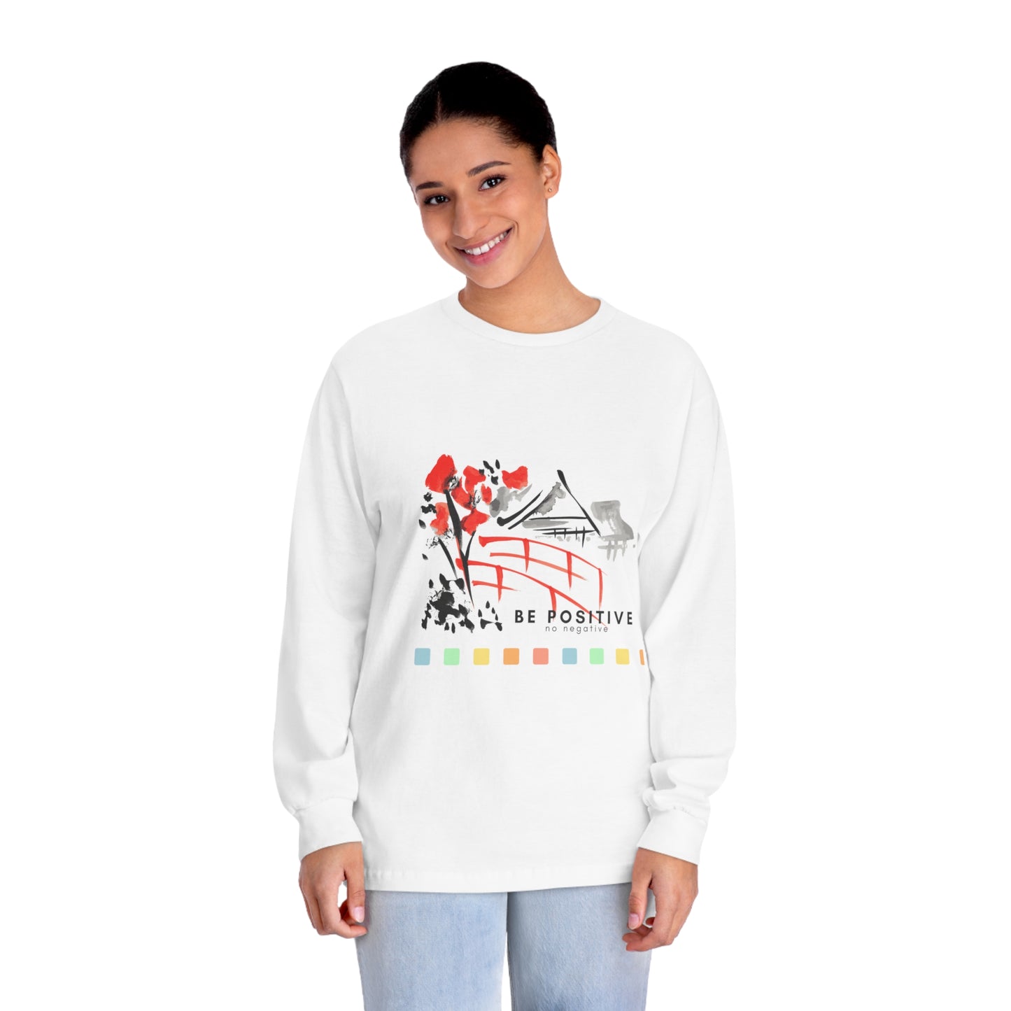 Unisex Classic Long Sleeve T-Shirt_ N2 Series SPW CLSTS PT2WW001_ Limited Edition 100% US Cotton product by WesternWaves: