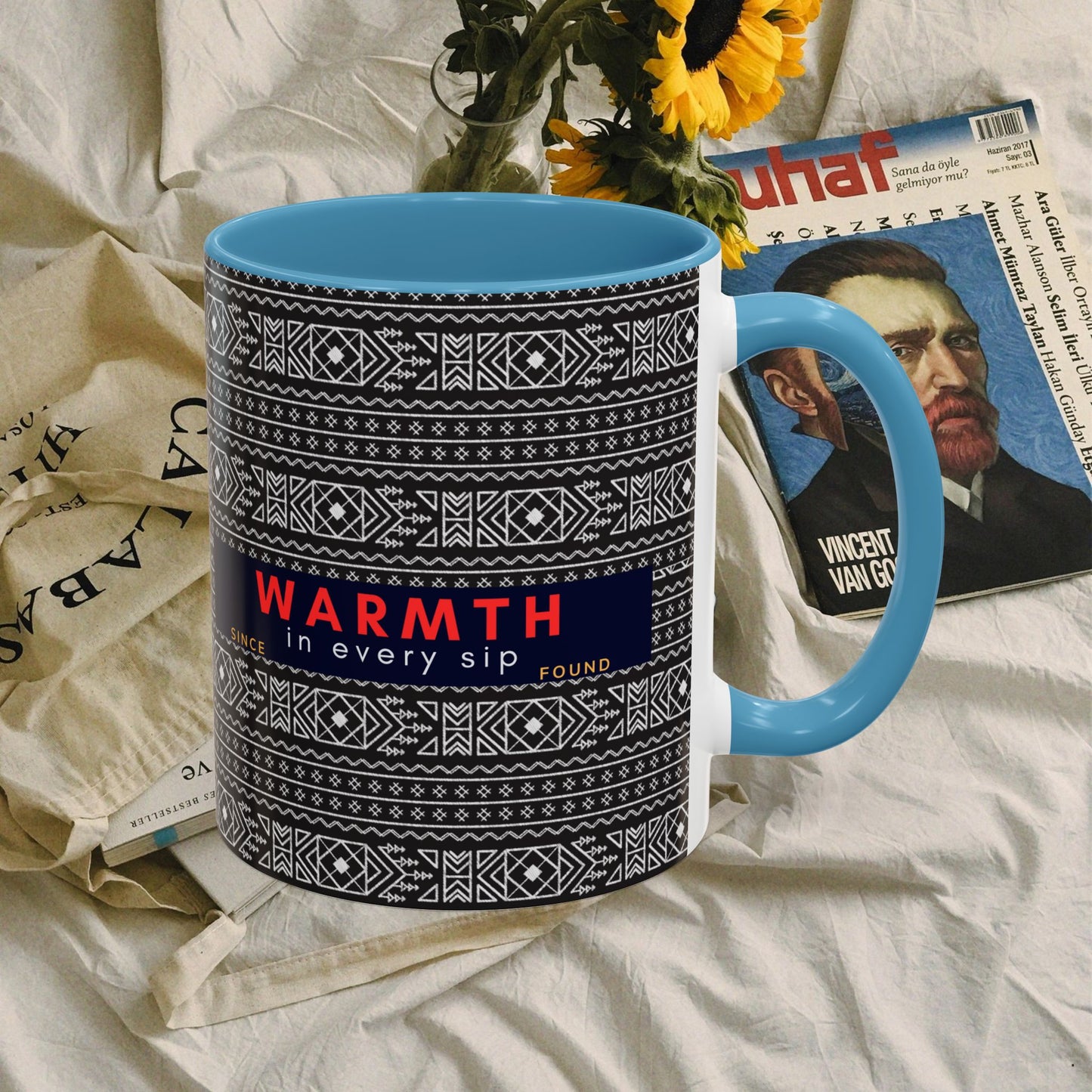 Accent Coffee Mug 11, 15oz_ N2 Series SPW ACM11OZ PT2WW007_ Vibrant Limited Edition Design by WesternWawes: