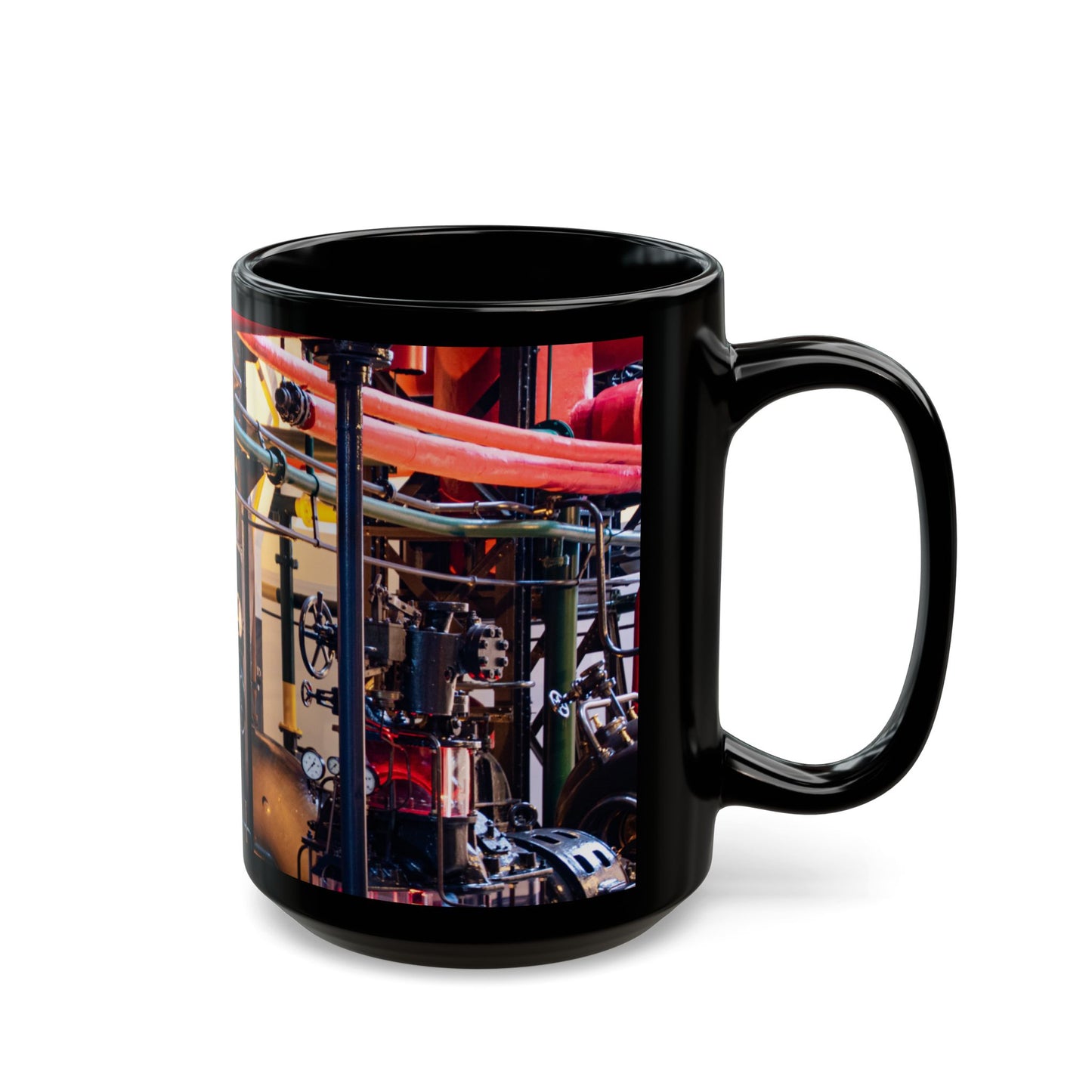 Black Mug (11oz, 15oz) _ SPW CBM PT2WW007_ Limited Edition Statement Piece by WesternWaves: